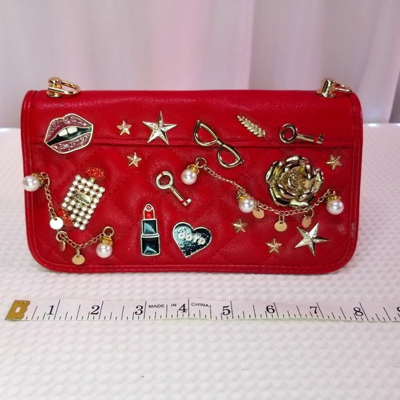 Aldo Women's Red Crossbody Wallet - Picture 1 of 6
